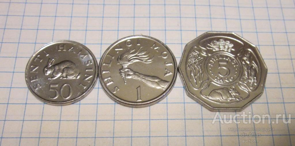 Танзания набор 1988 - 1993 UNC 4322