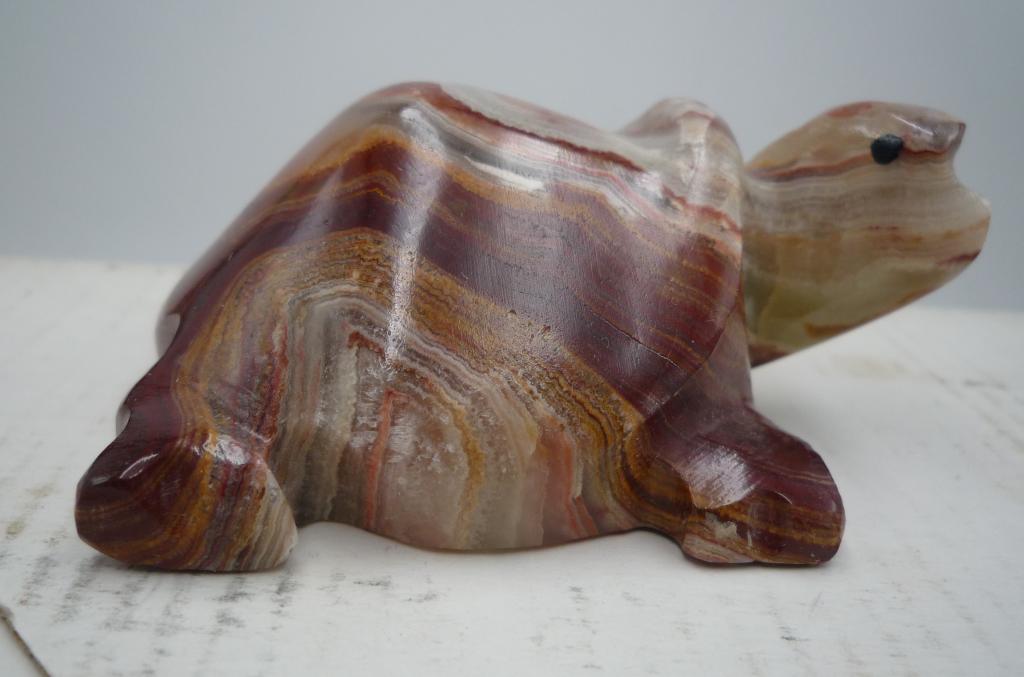 ОНИКС мраморный  фигурка черепаха 70*50 мм