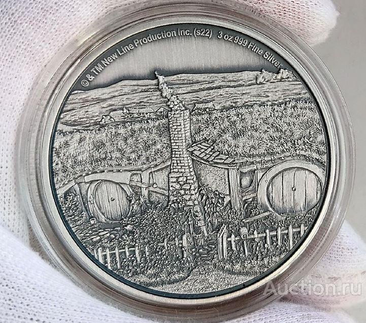 Ниуэ 2022 $10 Властелин Колец - ШИР (Средиземье) 3 унц. Монета Серебро Антика