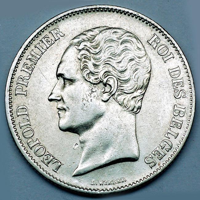 Бельгия 2 1/2 франка 1849