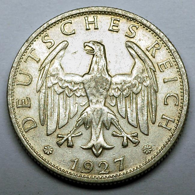 Германия 2 марки 1927 F