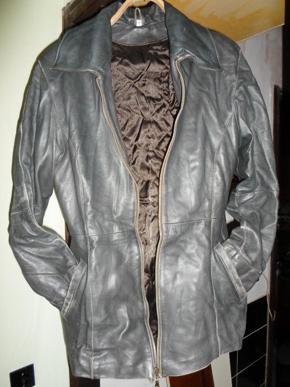 Кожаная куртка на девушку р.48