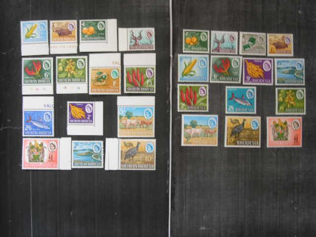 Южная Родезия + Родезия 1964/1966 стандарты: фауна и флора     MNH