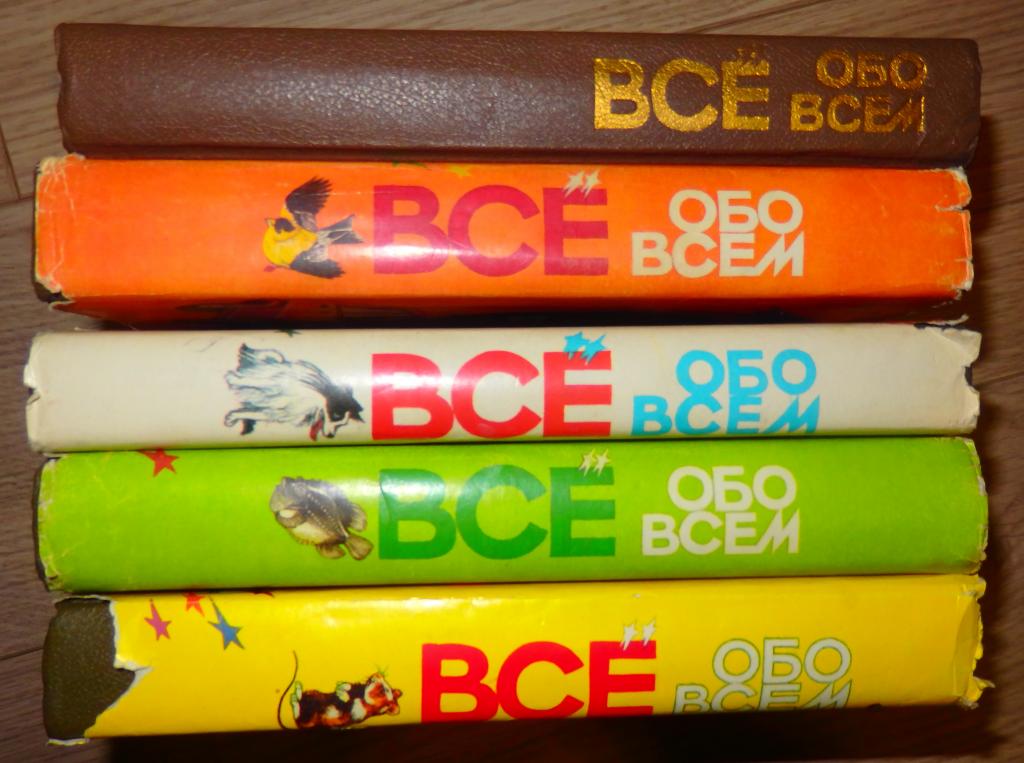 Ликум А. Все обо всем. Тома 1, 2, 3, 4, 5. Популярная энциклопедия для ...