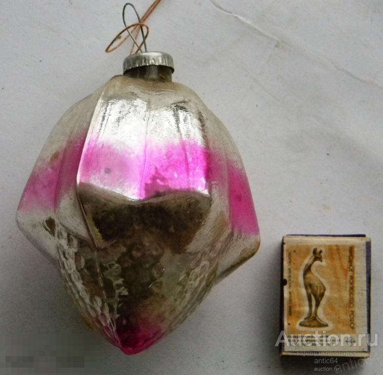 Игрушка елочная КОЛОКОЛЬЧИК ФОНАРИК большой редкий 