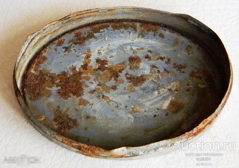 Крышка от жестяной банки Мазь для чистки металлов 