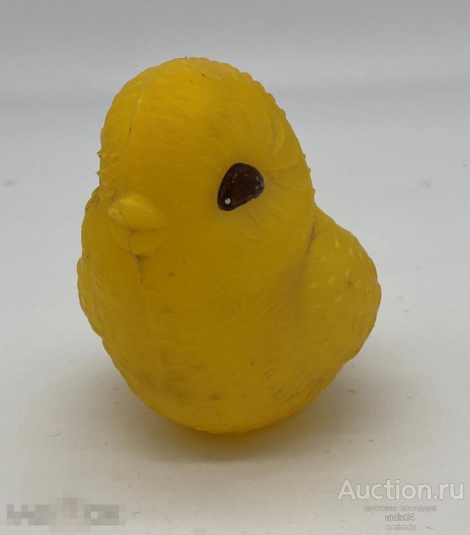 Игрушка СССР Цыпленок пластмасса 