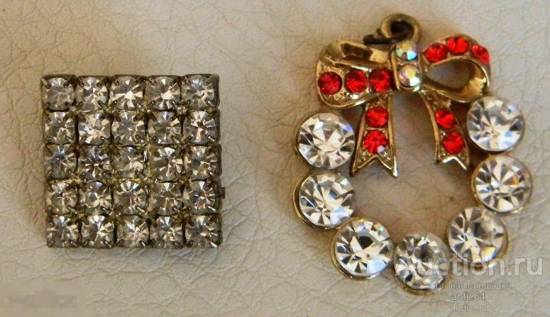 Винтажный кулон подвеска и брошь 