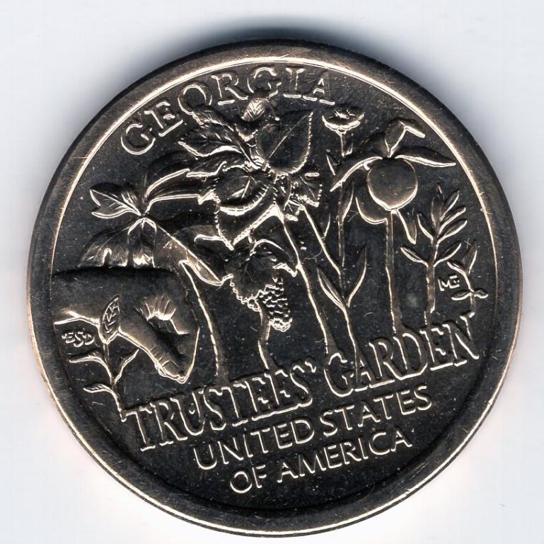 1 доллар - США - 2019 D - Инновации № 5 - Джорджия - Попечительские сады - UNC