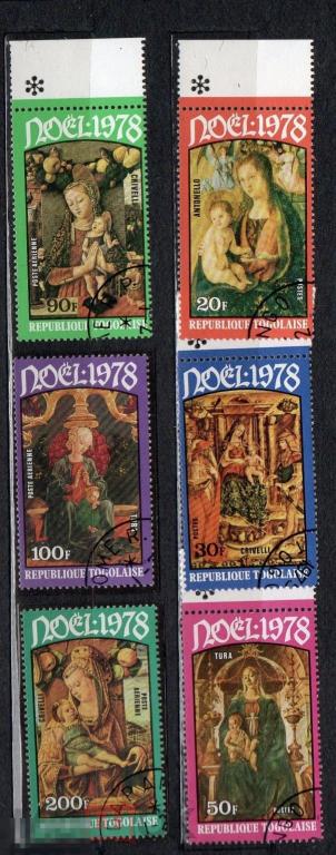 Того 1978 живопись Рождество искусство Мадонна Иисус 