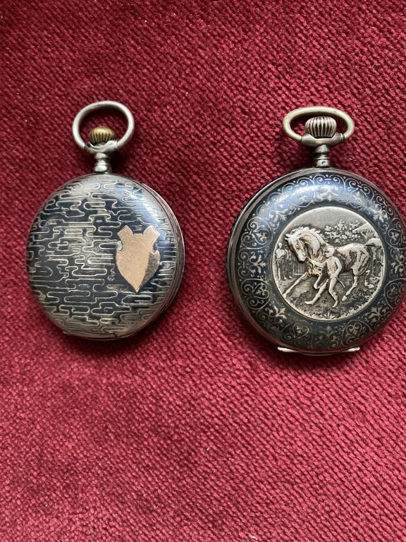 часы карманные чернь.2шт.в ремонт