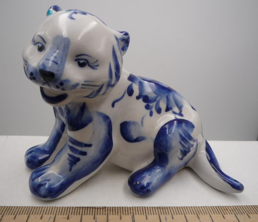 ГЖЕЛЬ статуэтка  - ТИГР 1.  Символ 2022 и 2034 г.г.