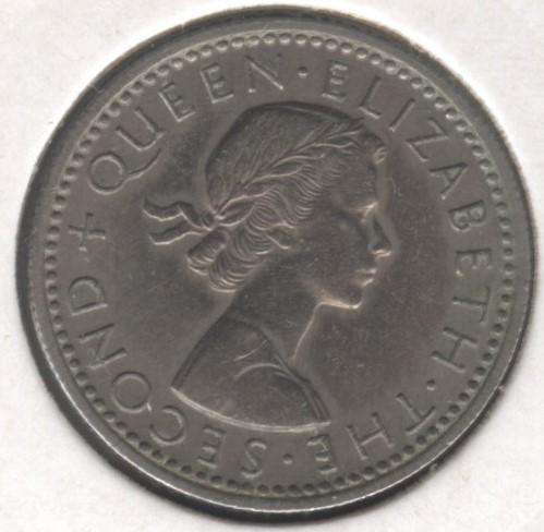 Новая Зеландия 3 пенса 1955 г.