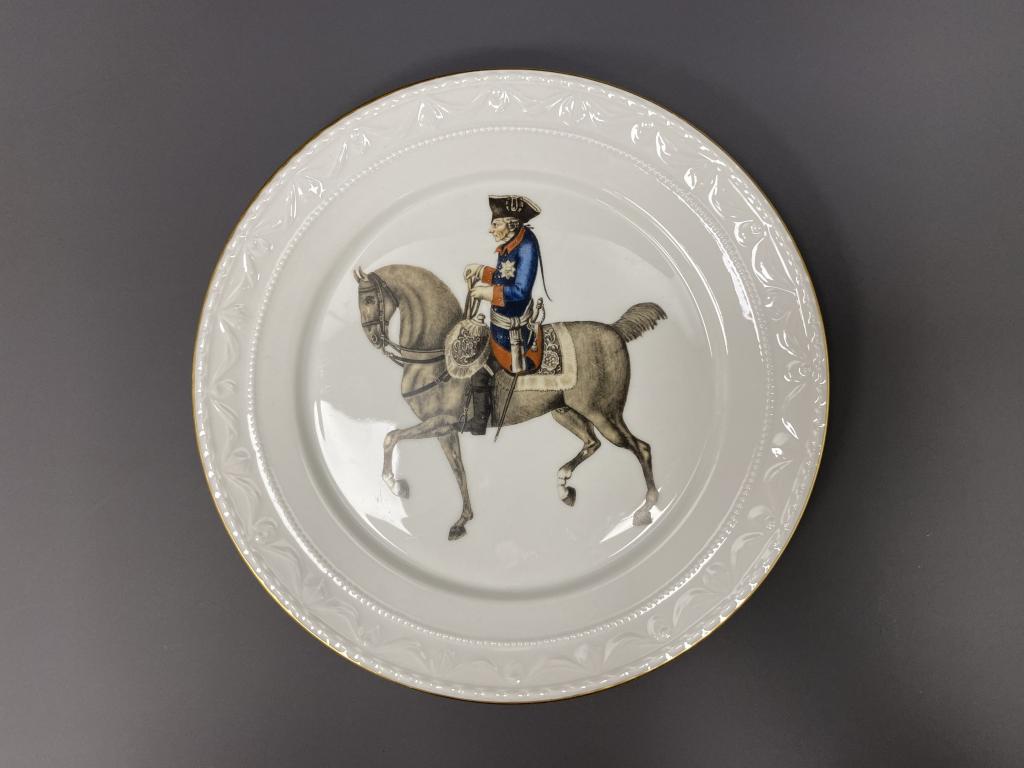 Декоративная тарелка kpm король Фридрих 2 великий