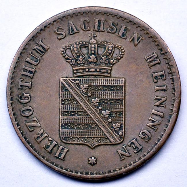 Саксен-Мейнинген 2 пфеннига 1862