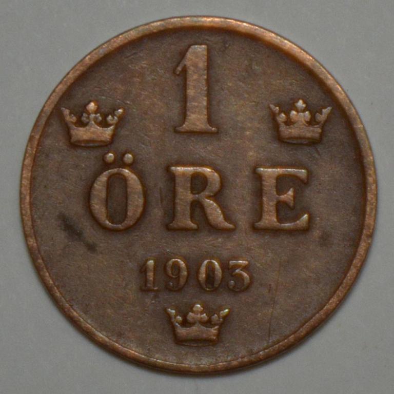 Швеция 1 эре оре 1903 (К27)