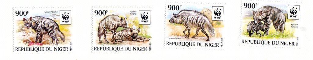 Нигер. WWF – Hyena 3742-3745 12,00 €