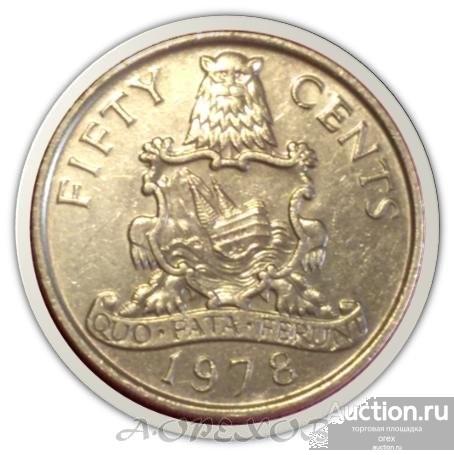 50 центов 1978 Бермуды (холдер)
