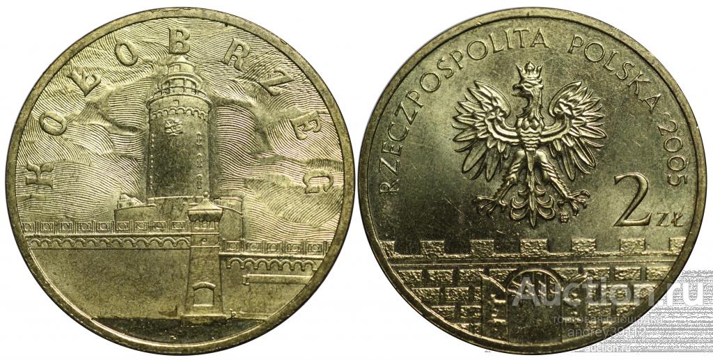 2 злотых 2005 Колобжег UNC (арт 6979-34)