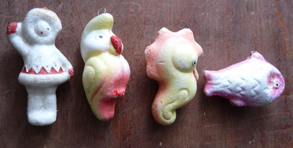 Елочные игрушки из пенопласта СССР