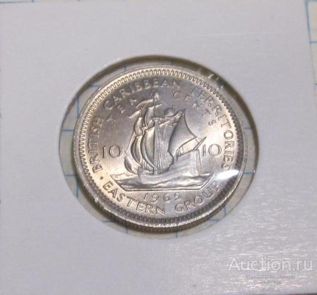 Британские Карибские Территории 10 центов 1965 UNC 0643