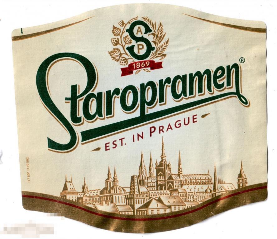 Этикетка Пиво  Staropramen  (2021) Хейнекен 