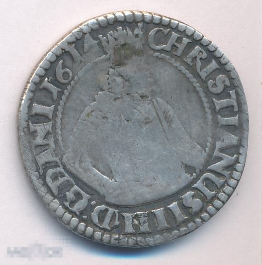 Дания, 1 марка, 1614, редкость 