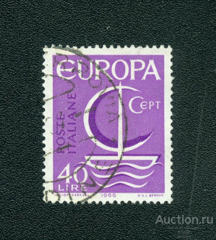1966 г. Италия – ЕВРОПА (1135f)