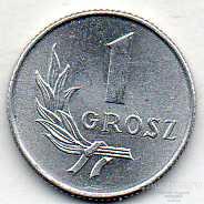 Польша 1 грош (отлич. сохр.) 1949г. Y#39 11_14_1