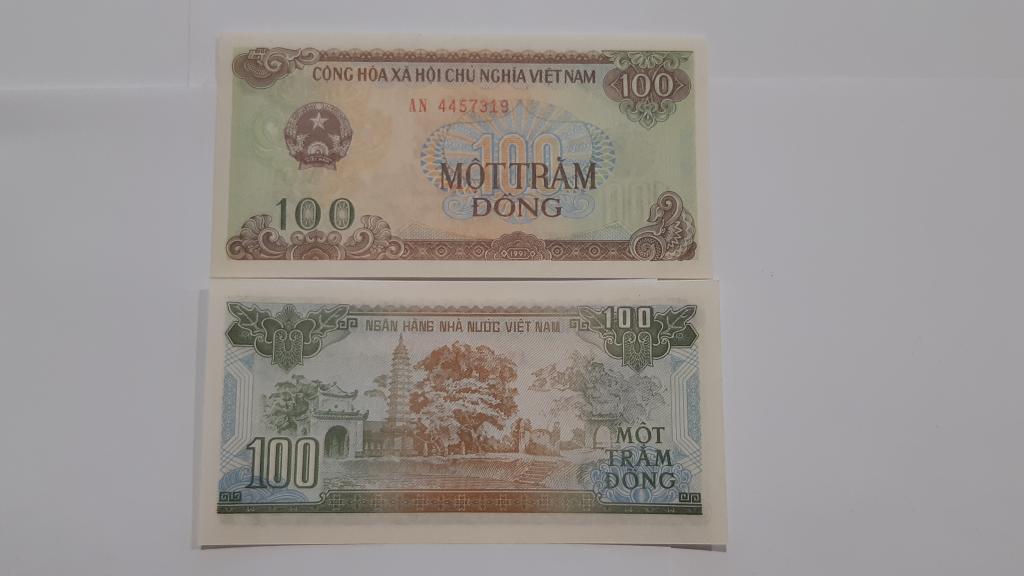 Купюра Банкнота Вьетнам 100 донг 1991 Ф 109  Состояние Опт Пресс UNC