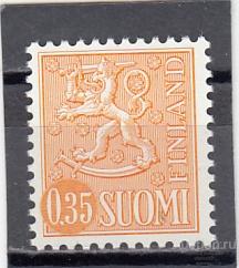 FINLAND ФИНЛЯНДИЯ Стандарт Герб Лев № 746  1974 Сост**