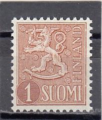 FINLAND ФИНЛЯНДИЯ Стандарт Герб Лев № 425  1954 Сост**
