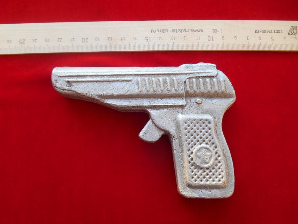 Пистолет Детский Цельнометаллический Алюминий Звезда 1950-е гг. СССР Редкий Состояние