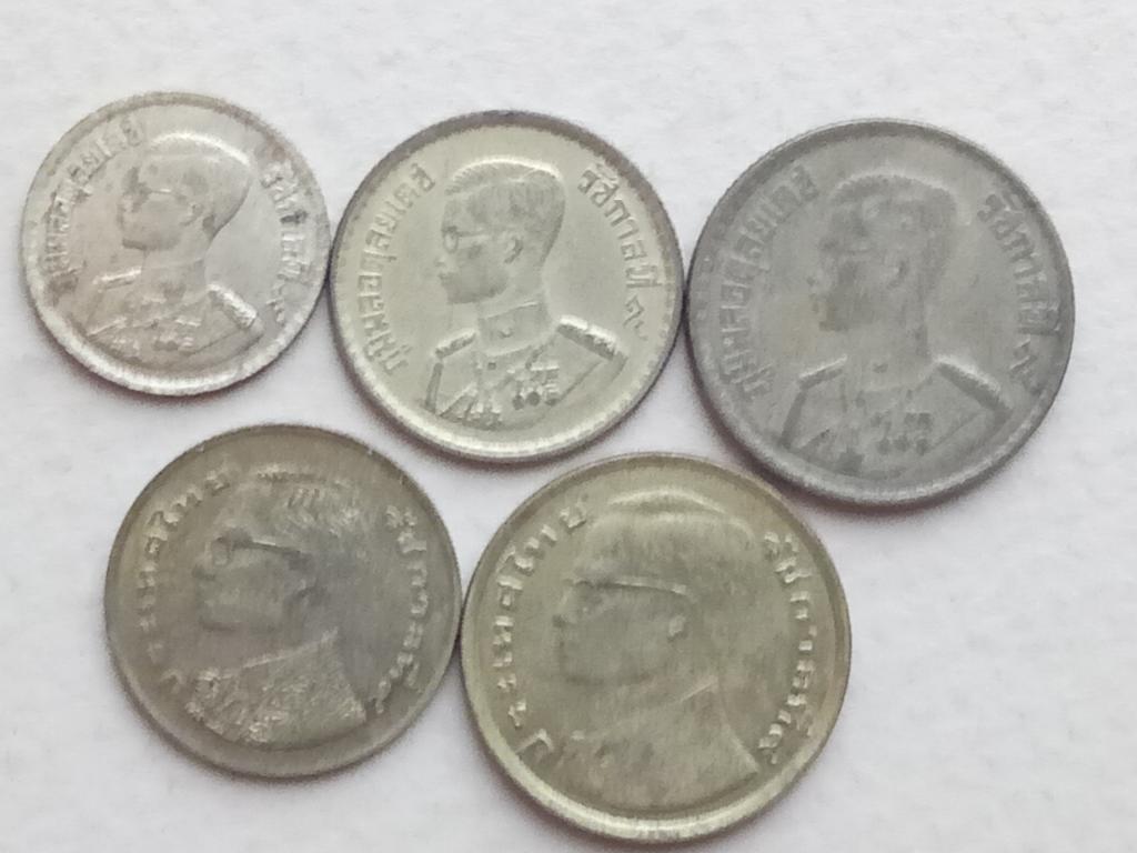 монеты Тайланда.набор-5 шт.б/у