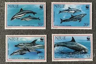 НИУЕ   ДЕЛЬФИНЫ   1993г MNH**