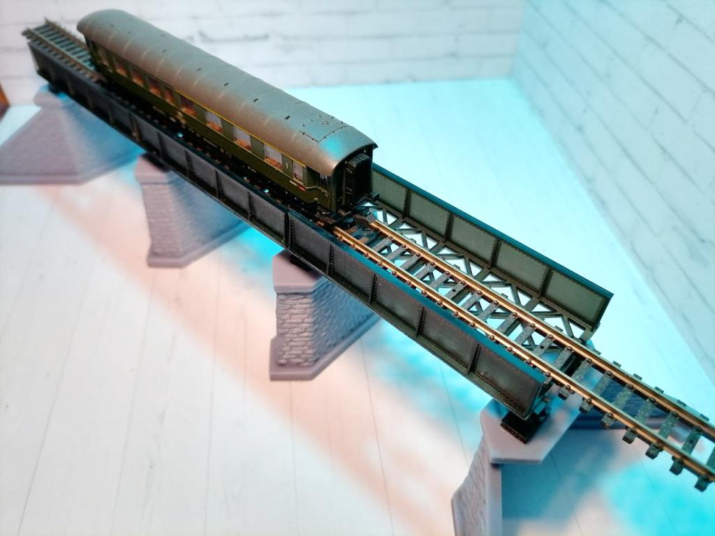 Железнодорожный мост Железная дорога 9мм n 1/160