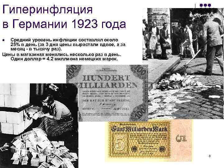 Гиперинфляция в россии примеры