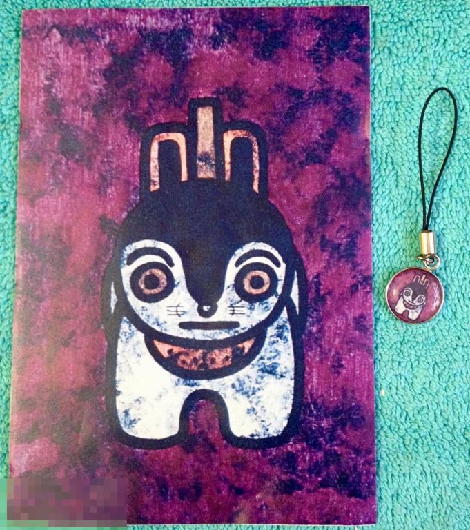 брелок из Японии мультяшный герой покемон (?) с карточкой 