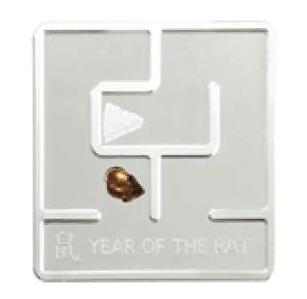 Танзания 500 шиллингов 2020 Год крысы Мышь в лабиринте Серебро 20 г Пруф