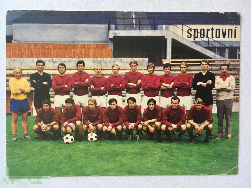 открытка Футбольный клуб СПАРТА Прага Чехия футбол футболисты ЧИСТАЯ 170 