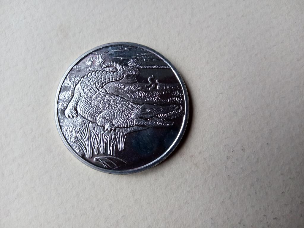 монета Серра- Леоне.1 доллар. животное Африки. АНЦ.