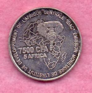 Камерун 2006 г. 7500 фр. Свадьба серебро