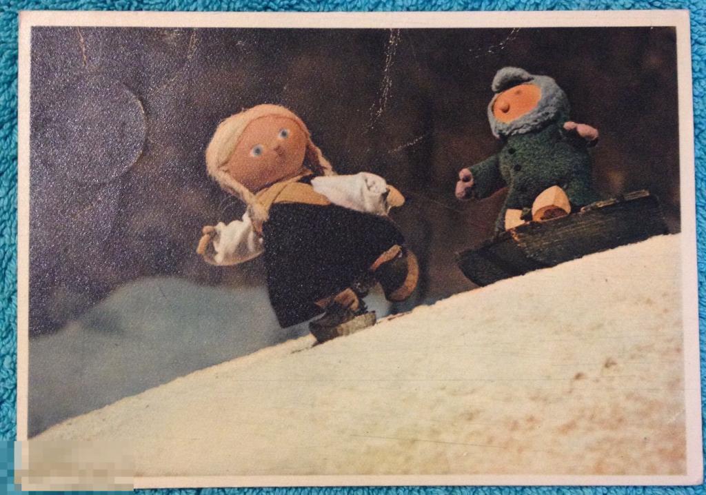 открытка мультфильм сказка ШПАЛИЧЕК куклы дети детская 097 