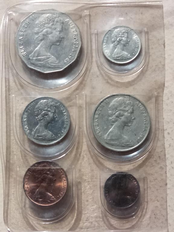 монеты Австралии.набор-6 шт.б/у.