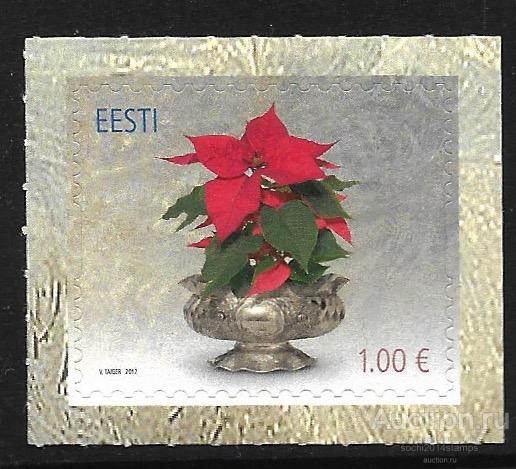 Эстония. 2012 год. С Рождеством. Марка из серии