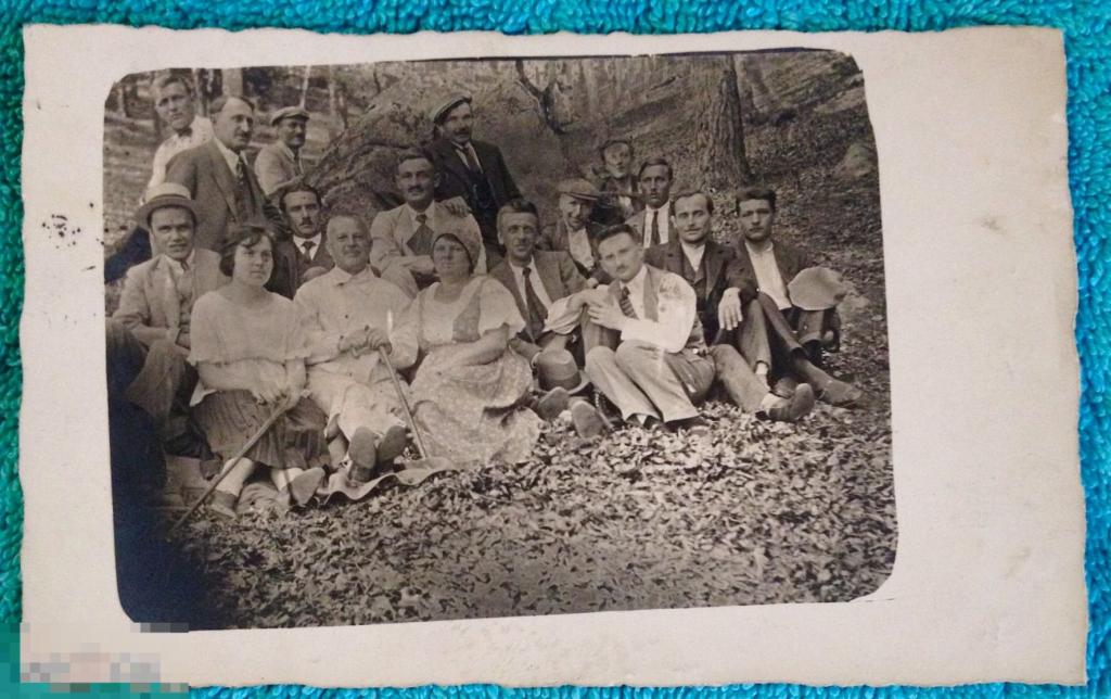 открытка фотооткрытка ГРУППОВОЕ ФОТО мода Чехия Чехословакия 1922 год 146 