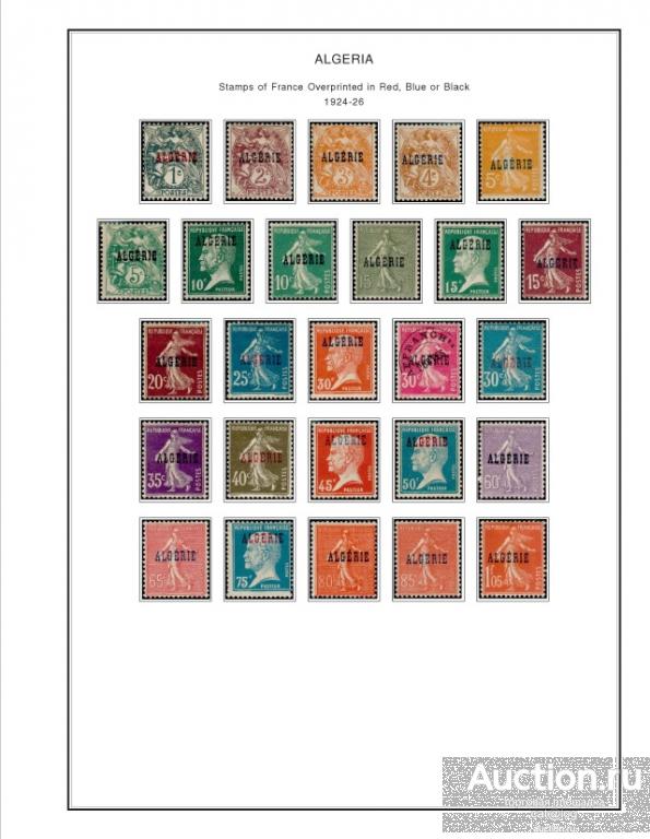 Иллюстрированные листы. Алжир 1924-2009 *PDF