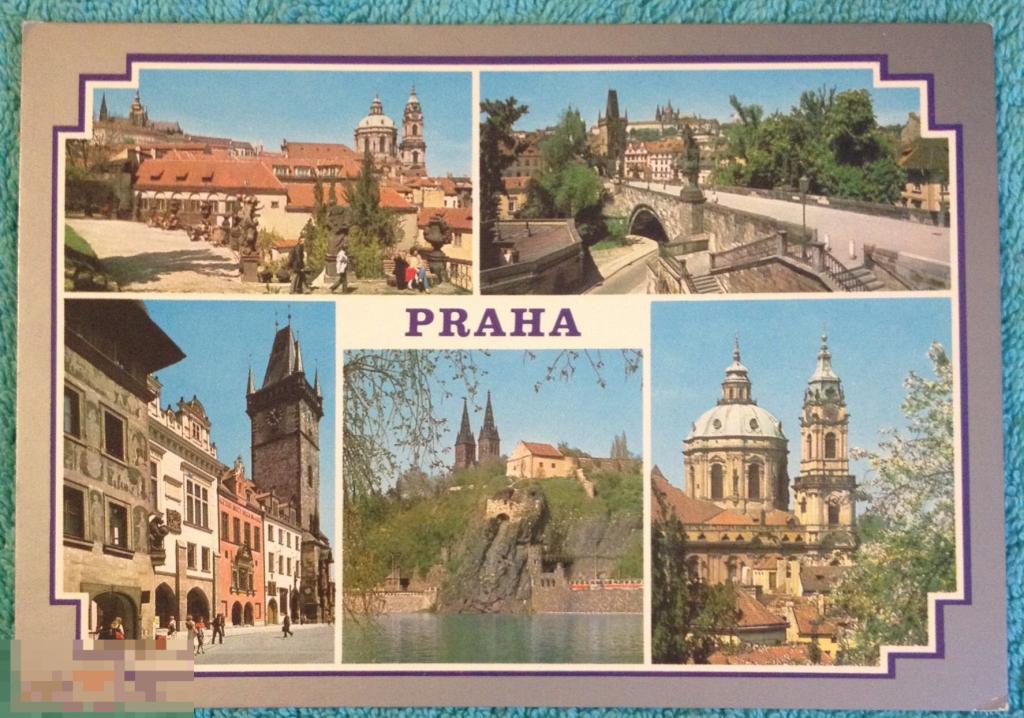 открытка ГОРОД ПРАГА ЧЕХИЯ чистая 110 