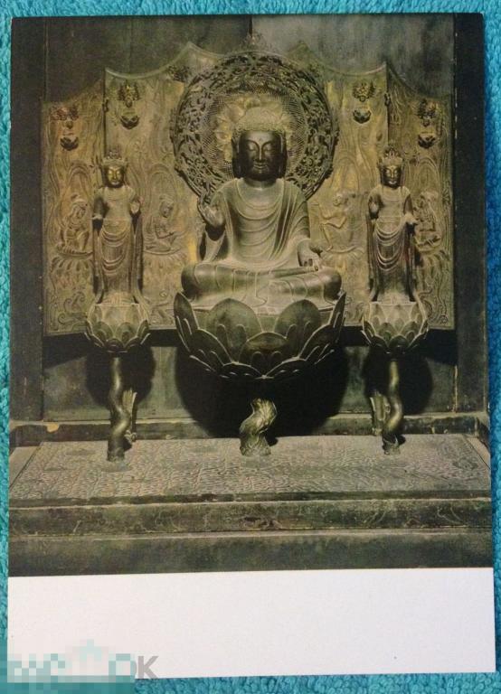 Япония СКУЛЬПТУРА Lady Tachibana's Shrine чистая Я3 
