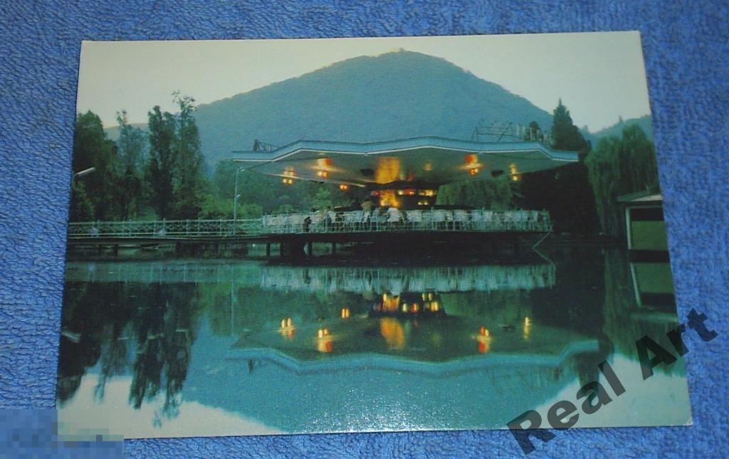 Грузия Абхазия Новый Афон кафе Лебедь 1985 чистая2 